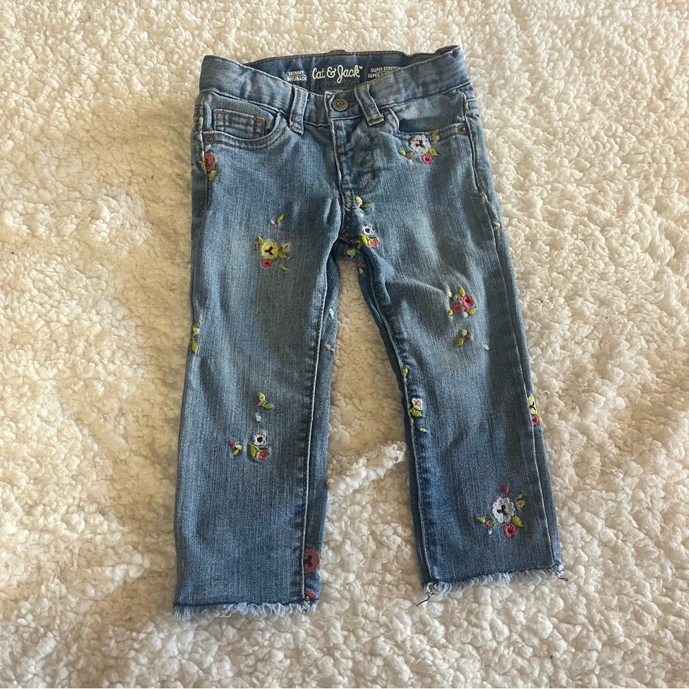 Cat & Jack Skinny Embroidered Jeans